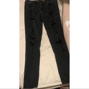 black holey jeans